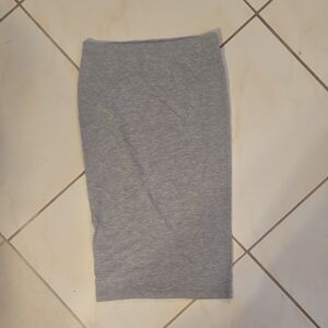 Forever 21 Gray Midi Pencil Skirt Casual